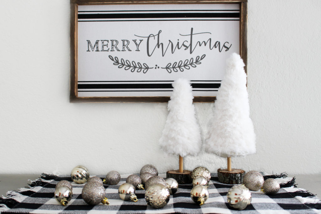 Add some modern decor for the holidays.